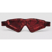 Двусторонняя красно-черная маска на глаза Reversible Faux Leather Blindfold - Fifty Shades of Grey - купить с доставкой в Пензе