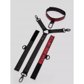 Ошейник с наручниками Reversible Faux Leather Collar and Wrist - Fifty Shades of Grey - купить с доставкой в Пензе