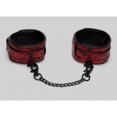 Красно-черные оковы Reversible Faux Leather Ankle Cuffs - Fifty Shades of Grey - купить с доставкой в Пензе