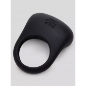 Черное эрекционное виброкольцо Sensation Rechargeable Vibrating Love Ring - Fifty Shades of Grey - в Пензе купить с доставкой