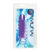 Закрытая фиолетовая насадка с пупырышками SAMURAI PENIS SLEEVE PURPLE - 14,5 см. - NMC - в Пензе купить с доставкой