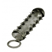 Дымчатая стимулирующая насадка с закрытой головкой SAMURAI PENIS SLEEVE BLACK - 14,5 см. - NMC - в Пензе купить с доставкой