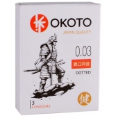 Презервативы с точками OKOTO Dotted - 3 шт. - Sitabella - купить с доставкой в Пензе