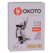 Набор из 4 презервативов OKOTO MegaMIX - Sitabella - купить с доставкой в Пензе