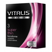 Ультратонкие презервативы VITALIS PREMIUM super thin - 3 шт. - Vitalis - купить с доставкой в Пензе