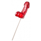 Красный леденец в форме фаллоса со вкусом виски - Sosuчki - купить с доставкой в Пензе