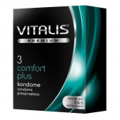 Контурные презервативы VITALIS PREMIUM comfort plus - 3 шт. - Vitalis - купить с доставкой в Пензе