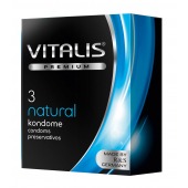 Классические презервативы VITALIS PREMIUM natural - 3 шт. - Vitalis - купить с доставкой в Пензе
