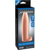 Телесная насадка Real Feel Enhancer XL - 17 см. - Pipedream - в Пензе купить с доставкой