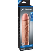 Телесная насадка Fantasy X-tensions Perfect 2  Extension - 20,3 см. - Pipedream - в Пензе купить с доставкой