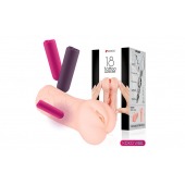 Телесный вибромастурбатор-вагина Tattoo Auto - KOKOS - в Пензе купить с доставкой