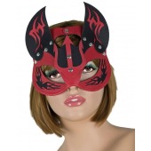 Маска дьяволицы с рожками - LOVETOY (А-Полимер) - купить с доставкой в Пензе