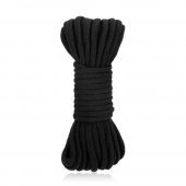 Черная хлопковая веревка для связывания Bondage Rope - 10 м. - Lux Fetish - купить с доставкой в Пензе