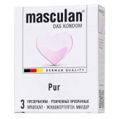 Супертонкие презервативы Masculan Pur - 3 шт. - Masculan - купить с доставкой в Пензе