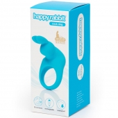 Голубое эрекционное виброкольцо Happy Rabbit Rechargeable Rabbit Cock Ring - Happy Rabbit - в Пензе купить с доставкой
