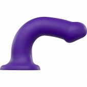 Фиолетовый фаллоимитатор-насадка Strap-On-Me Dildo Dual Density size L - 19 см. - Strap-on-me - купить с доставкой в Пензе