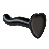 Черный фаллоимитатор-насадка Strap-On-Me P G spot Dildo size S - 16,4 см. - Strap-on-me - купить с доставкой в Пензе