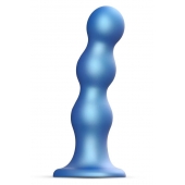 Голубая насадка Strap-On-Me Dildo Plug Balls size S - Strap-on-me - купить с доставкой в Пензе
