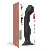Черная насадка Strap-On-Me Dildo Plug P G size XXL - Strap-on-me - купить с доставкой в Пензе