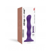 Фиолетовая насадка Strap-On-Me Dildo Geisha Balls size XL - Strap-on-me - купить с доставкой в Пензе