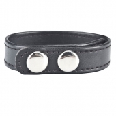 Кольцо на пенис SNAP COCK RING из искусственной кожи на клепках - BlueLine - в Пензе купить с доставкой