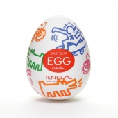 Мастурбатор-яйцо Keith Haring EGG STREET - Tenga - в Пензе купить с доставкой