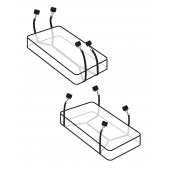 Фиксаторы для кровати WRAPAROUND MATTRESS RESTRAIN - Pipedream - купить с доставкой в Пензе