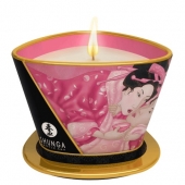 Массажная свеча Rose Petals с ароматом розы - 170 мл. - Shunga - купить с доставкой в Пензе