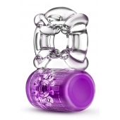 Фиолетовое эрекционное виброкольцо Pleaser Rechargeable C-Ring - Blush Novelties - в Пензе купить с доставкой