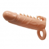 Телесная удлиняющая насадка Penis Sleeve Emmitt - 17 см. - Baile - в Пензе купить с доставкой