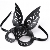 Черная ажурная маска  Зайка  с ушками - Crazy Handmade - купить с доставкой в Пензе