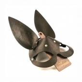 Черная гладкая маска  Зайка  с длинными ушками - Crazy Handmade - купить с доставкой в Пензе