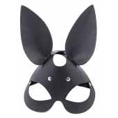 Черная гладкая маска  Зайка  с длинными ушками - Crazy Handmade - купить с доставкой в Пензе