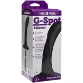 Черная изогнутая насадка Vac-U-Lock G-Spot - 16,5 см. - Doc Johnson - купить с доставкой в Пензе