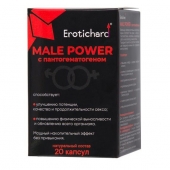 Капсулы для мужчин Erotichard male power с пантогематогеном - 20 капсул (0,370 гр.) - Erotic Hard - купить с доставкой в Пензе