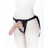 Реалистичный фаллос на поясе Harness - 20,5 см. - LOVETOY (А-Полимер) - купить с доставкой в Пензе