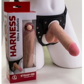 Страпон в подарочной упаковке: трусики с плугом и фаллоимитатор-насадка - 16 см. - LOVETOY (А-Полимер) - купить с доставкой в Пензе