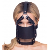 Черный намордник с кляпом-шаром Head Harness With A Gag - Orion - купить с доставкой в Пензе