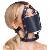 Черный намордник с кляпом-шаром Head Harness With A Gag - Orion - купить с доставкой в Пензе