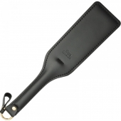 Черная кожаная шлепалка SitaBlack - 30 см. - Sitabella - купить с доставкой в Пензе