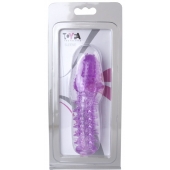 Фиолетовая насадка, удлиняющая половой член - 13,5 см. - Toyfa Basic - в Пензе купить с доставкой