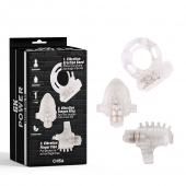Набор из 3 прозрачных эрекционных колец с вибрацией Teasers Ring Kit - Chisa - в Пензе купить с доставкой