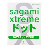 Презерватив Sagami Xtreme Type-E с точками - 1 шт. - Sagami - купить с доставкой в Пензе