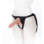 Страпон с поясом Harness - 19 см. - LOVETOY (А-Полимер) - купить с доставкой в Пензе