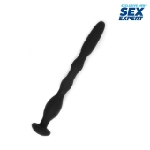 Черный силиконовый уретральный стимулятор - 10 см. - Sex Expert - купить с доставкой в Пензе