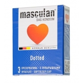 Презервативы с пупырышками Masculan Dotted - 3 шт. - Masculan - купить с доставкой в Пензе