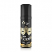 Съедобный гель Dual Vibe Pina Colada с эффектом вибрации и вкусом коктейля пина колада - 15 мл. - ORGIE - купить с доставкой в Пензе