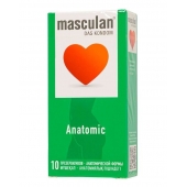 Презервативы анатомической формы Masculan Anatomic - 10 шт. - Masculan - купить с доставкой в Пензе
