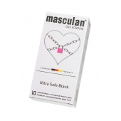 Ультрапрочные презервативы Masculan Ultra Safe Black - 10 шт. - Masculan - купить с доставкой в Пензе