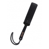 Черный кожаный пэддл - 37 см. - Pecado - купить с доставкой в Пензе